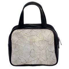 Background Wall Marble Cracks Classic Handbags (2 Sides) by Nexatart