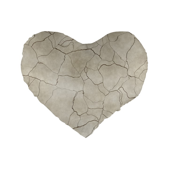 Background Wall Marble Cracks Standard 16  Premium Heart Shape Cushions