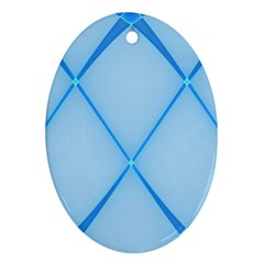 Background Light Glow Blue Ornament (oval) by Nexatart