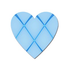 Background Light Glow Blue Heart Magnet by Nexatart