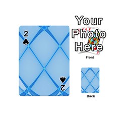 Background Light Glow Blue Playing Cards 54 (mini)  by Nexatart