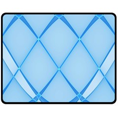 Background Light Glow Blue Double Sided Fleece Blanket (medium)  by Nexatart