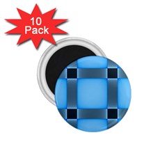 Wall Blue Steel Light Creative 1 75  Magnets (10 Pack)  by Nexatart