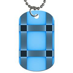 Wall Blue Steel Light Creative Dog Tag (one Side) by Nexatart