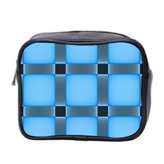 Wall Blue Steel Light Creative Mini Toiletries Bag 2-side by Nexatart