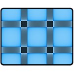 Wall Blue Steel Light Creative Fleece Blanket (Medium)  60 x50  Blanket Front