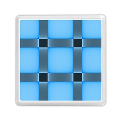 Wall Blue Steel Light Creative Memory Card Reader (square)  by Nexatart