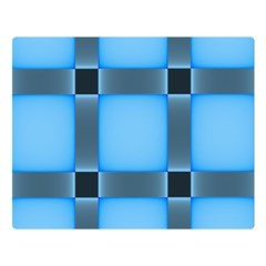 Wall Blue Steel Light Creative Double Sided Flano Blanket (large)  by Nexatart