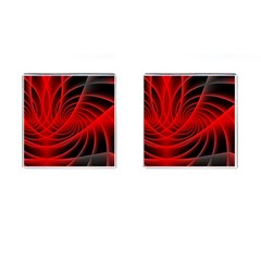 Red Abstract Art Background Digital Cufflinks (square) by Nexatart