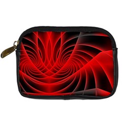 Red Abstract Art Background Digital Digital Camera Cases by Nexatart