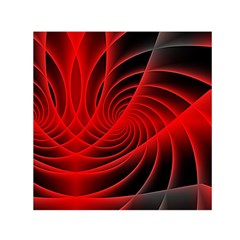 Red Abstract Art Background Digital Small Satin Scarf (square) by Nexatart