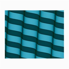 Curtain Stripped Blue Creative Small Glasses Cloth (2-Side)