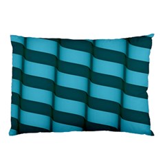 Curtain Stripped Blue Creative Pillow Case