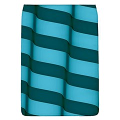 Curtain Stripped Blue Creative Flap Covers (L) 