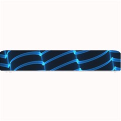 Background Neon Light Glow Blue Small Bar Mats by Nexatart