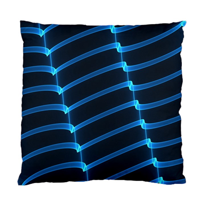 Background Neon Light Glow Blue Standard Cushion Case (Two Sides)