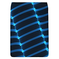 Background Neon Light Glow Blue Flap Covers (s)  by Nexatart