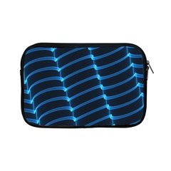 Background Neon Light Glow Blue Apple Ipad Mini Zipper Cases by Nexatart