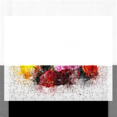 Flowers Roses Wedding Bouquet Art Rectangular Jigsaw Puzzl by Nexatart