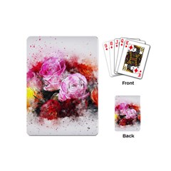 Flowers Roses Wedding Bouquet Art Playing Cards (mini)  by Nexatart