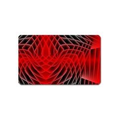 Abstract Red Art Background Digital Magnet (name Card) by Nexatart