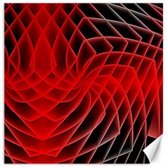 Abstract Red Art Background Digital Canvas 12  X 12   by Nexatart