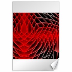 Abstract Red Art Background Digital Canvas 24  X 36  by Nexatart