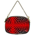 Abstract Red Art Background Digital Chain Purses (One Side)  Front