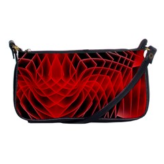 Abstract Red Art Background Digital Shoulder Clutch Bags