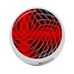 Abstract Red Art Background Digital 4-port Usb Hub (one Side) by Nexatart