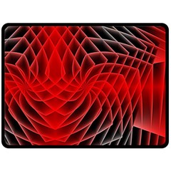 Abstract Red Art Background Digital Fleece Blanket (large)  by Nexatart