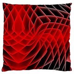 Abstract Red Art Background Digital Large Cushion Case (one Side) by Nexatart