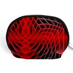 Abstract Red Art Background Digital Accessory Pouches (medium)  by Nexatart