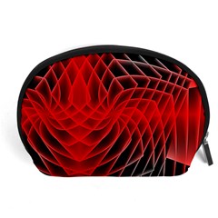 Abstract Red Art Background Digital Accessory Pouches (large)  by Nexatart