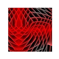 Abstract Red Art Background Digital Small Satin Scarf (square) by Nexatart