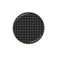 Background Weaving Black Metal Hat Clip Ball Marker (4 Pack) by Nexatart