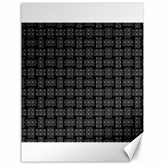 Background Weaving Black Metal Canvas 18  X 24   by Nexatart