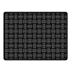 Background Weaving Black Metal Fleece Blanket (small) by Nexatart