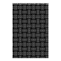 Background Weaving Black Metal Shower Curtain 48  X 72  (small) 