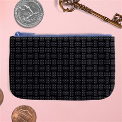 Background Weaving Black Metal Large Coin Purse by Nexatart