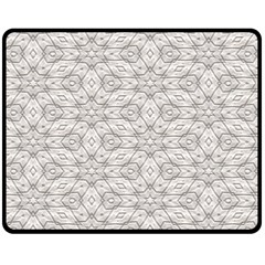 Background Wall Stone Carved White Double Sided Fleece Blanket (medium)  by Nexatart