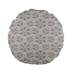 Background Wall Stone Carved White Standard 15  Premium Flano Round Cushions by Nexatart