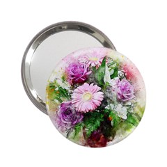 Flowers Roses Bouquet Art Nature 2 25  Handbag Mirrors by Nexatart