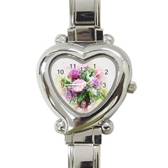 Flowers Roses Bouquet Art Nature Heart Italian Charm Watch by Nexatart