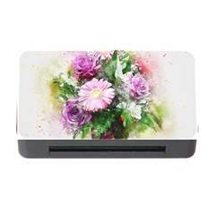 Flowers Roses Bouquet Art Nature Memory Card Reader With Cf by Nexatart