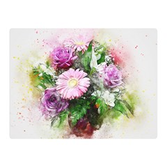 Flowers Roses Bouquet Art Nature Double Sided Flano Blanket (mini)  by Nexatart