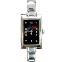 Background Light Glow Lines Colors Rectangle Italian Charm Watch by Nexatart