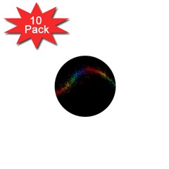 Background Light Glow Lines Colors 1  Mini Buttons (10 pack) 