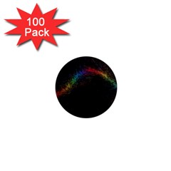 Background Light Glow Lines Colors 1  Mini Magnets (100 pack) 