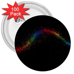 Background Light Glow Lines Colors 3  Buttons (100 pack) 